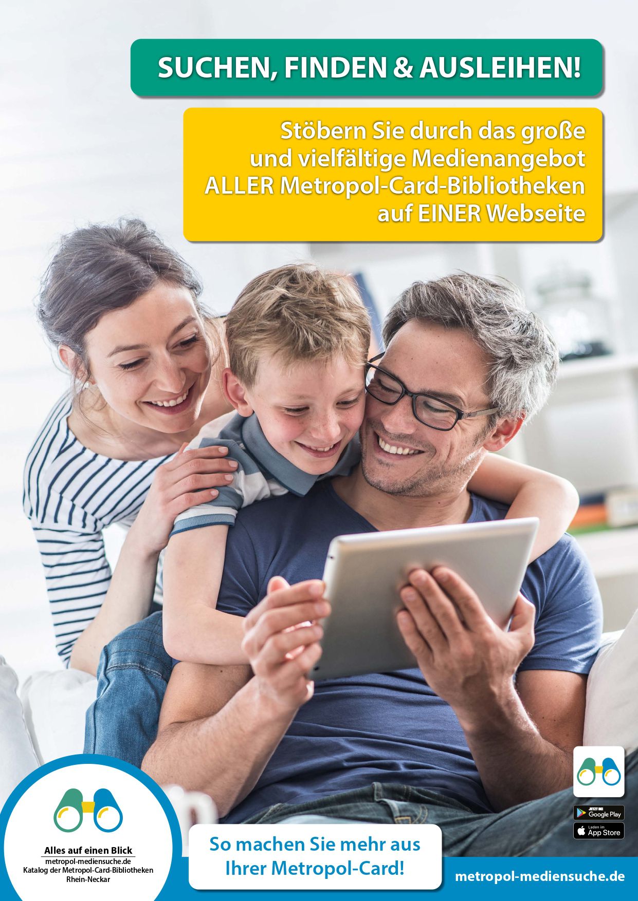 Metropol-Mediensuche Plakat Familie