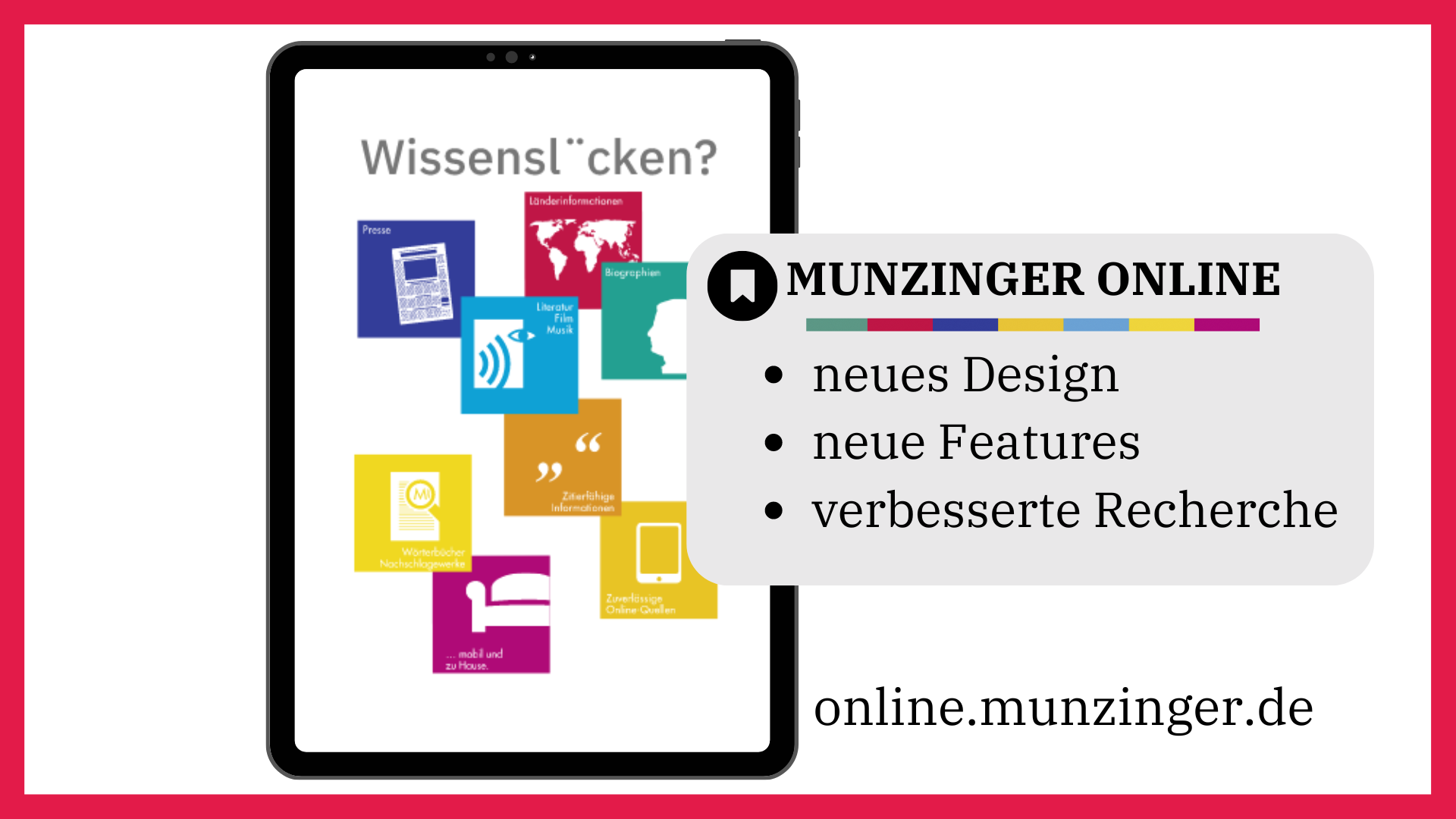 Munzinger Online neues Design