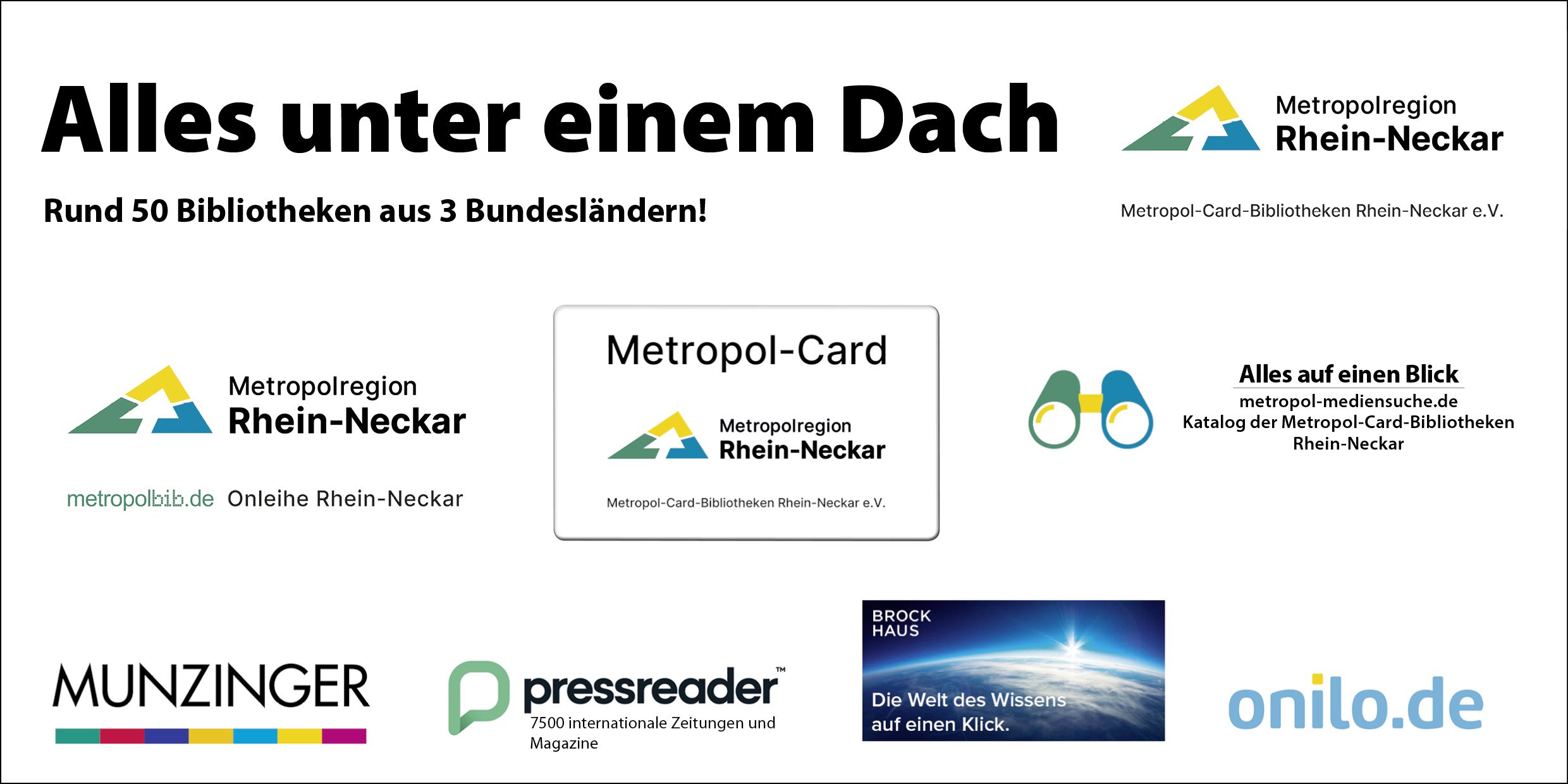 Annonce Metropol-Card-Bibliotheken Rhein-Neckar alle Angebote