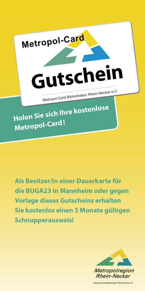Vorderseite Gutschein für Metropol-Card Schnupperausweis