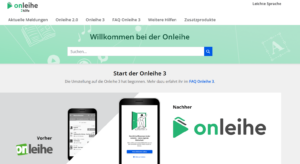 Onleihe Hilfeseite Screenshot