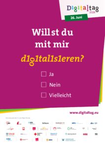 Digitaltag 2026 Plakat Willst Du mit mir digitalisieren