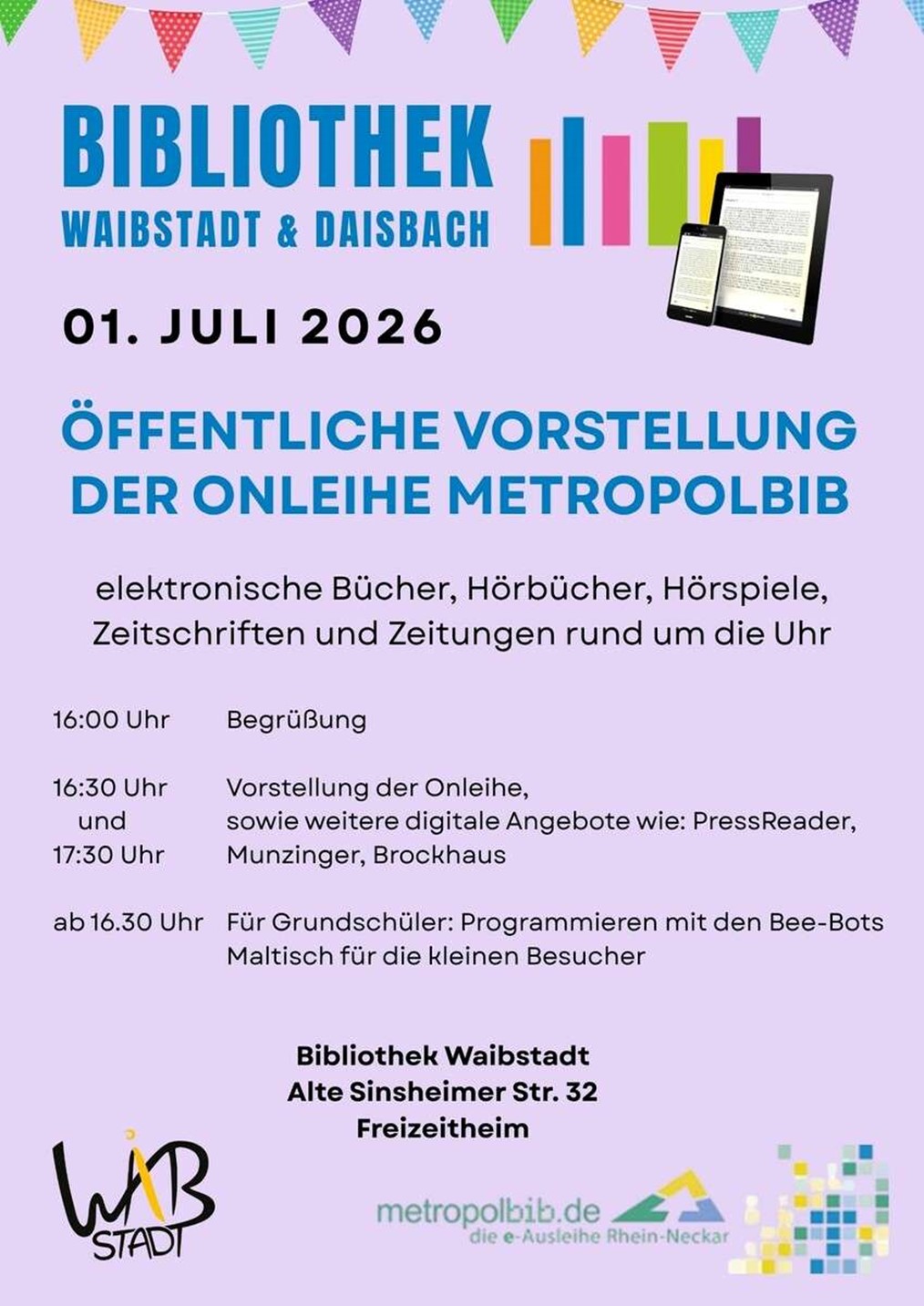 Plakat Auftraktveranstaltung Waibstadt
